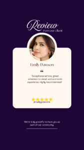 Brown and White Modern Client Review Instagram Story (5)