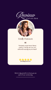 Brown and White Modern Client Review Instagram Story (6)